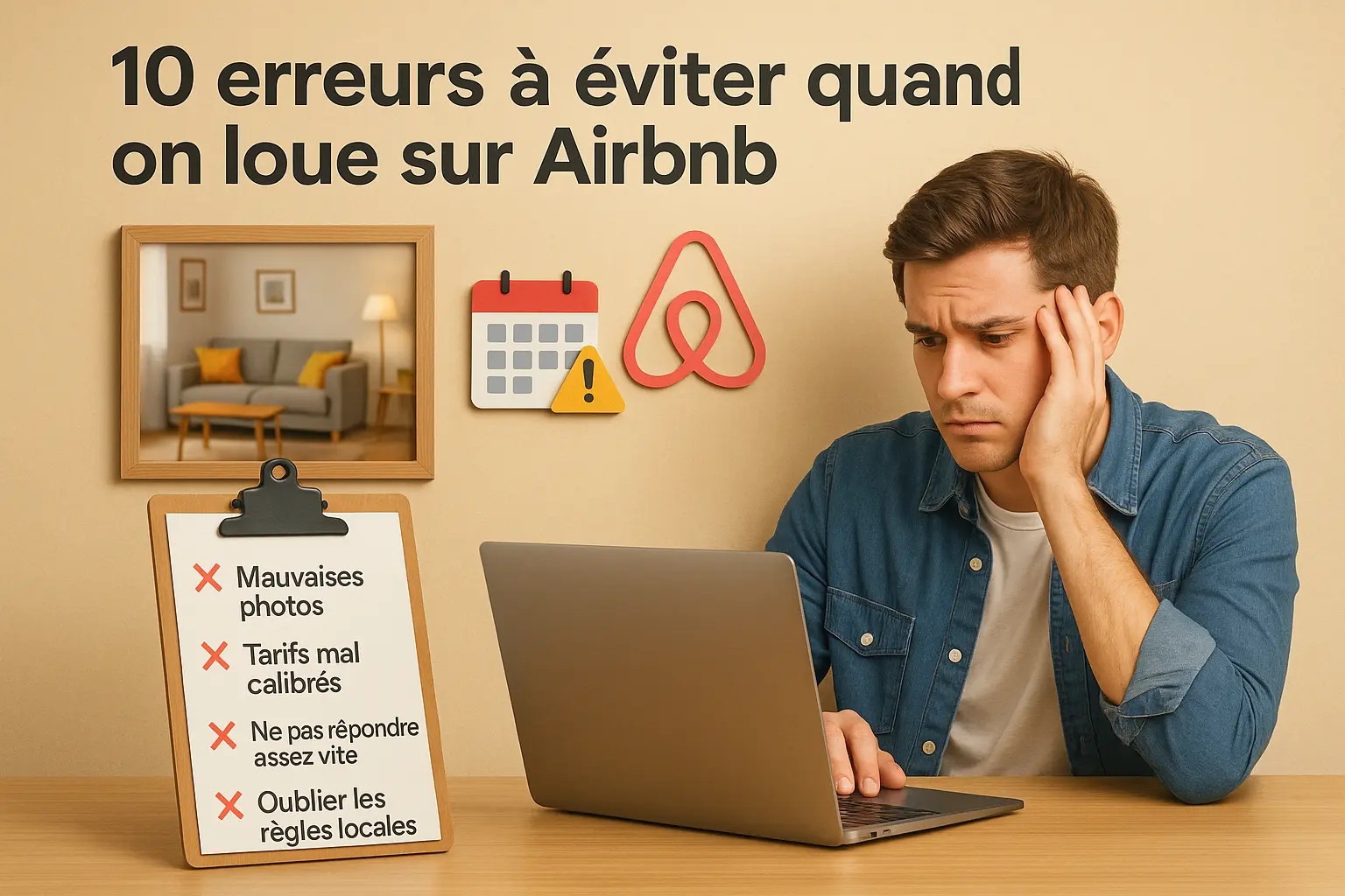 10 erreurs à éviter Sur Airbnb